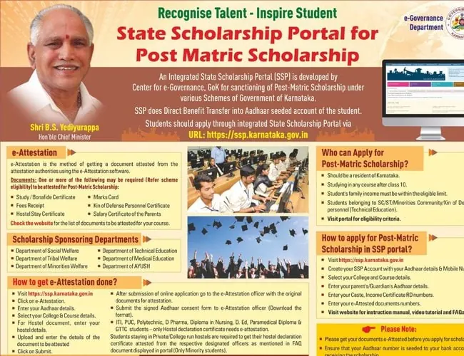 SSP Scholarship 2023 Post metric and Pre metric Registration,