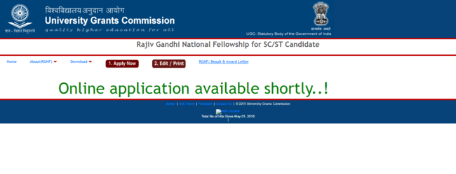 rajiv gandhi national fellowship apply now