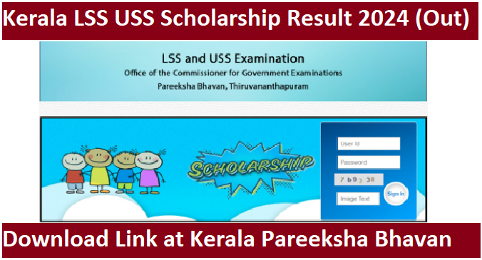 Kerala LSS USS Scholarship Result 2024